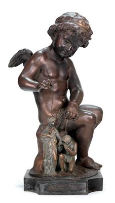 Sculpture "Cupid plays with two lovers", - Oggetti d'arte