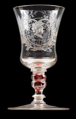 A Baroque goblet dated 1683, - Oggetti d'arte
