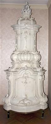 A Baroque tiled stove, - Works of Art