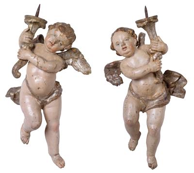 A pair of Baroque angels, - Oggetti d'arte