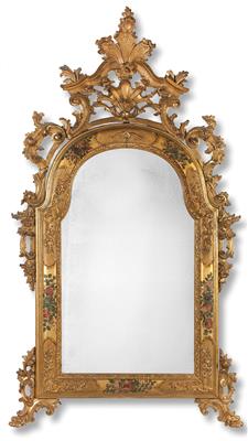 Large Baroque wall mirror, - Oggetti d'arte