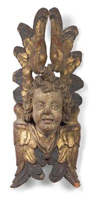 A large Renaissance head of an angel, - Works of Art