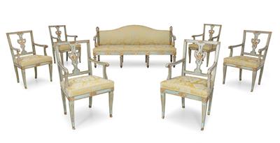 Italian seating group, - Works of Art