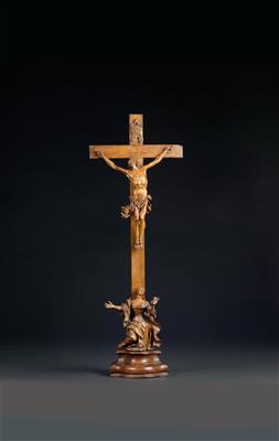 Johann Franz Schwanthaler (Ried 1683 - 1762), Christ on the Crucifix, below St Mary Magdalene, - Works of Art