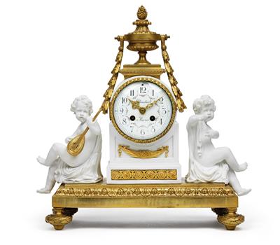 A mantelpiece clock, - Works of Art