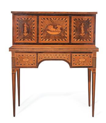 Neo-Classical bureau cabinet, - Works of Art