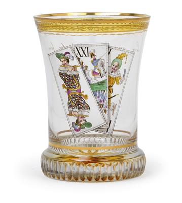 A Kothgasser beaker featuring 'der Trull', - Starožitnosti