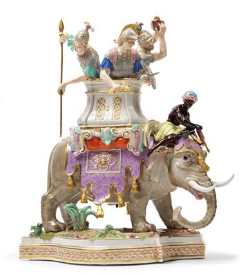 War Elephant I for Tsarina Catherine II. in Oranienbaum, - Works of Art