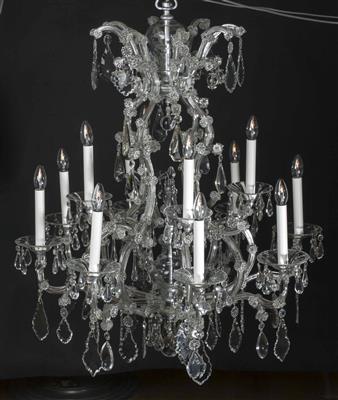 A Lobmeyr chandelier, - Starožitnosti