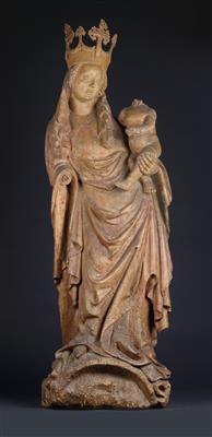 A skilfully worked Gothic Madonna, - Oggetti d'arte