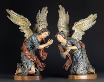 A pair of angels in adoration, - Works of Art