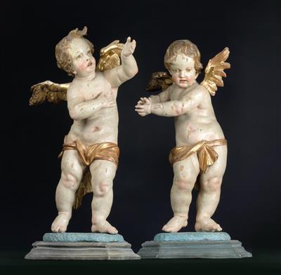 A pair of Baroque angels, - Starožitnosti