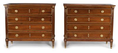 Pair of  Neo-Classical chests of drawers, - Works of Art