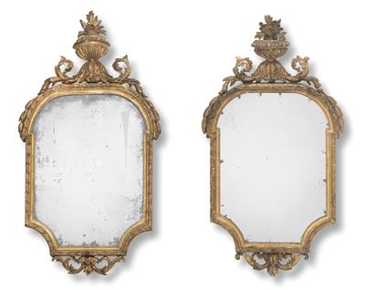 Pair of  wall mirrors, - Starožitnosti