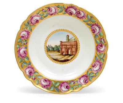 A Russian soup plate as a dowry service for Alexandra Pawlowna, - Oggetti d'arte