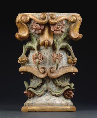 A decorative element from a Baroque altarpiece, - Furniture and works of art