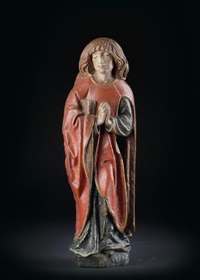 A Gothic figure of St John, - Nábytek