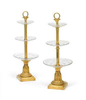 A pair of Empire centrepieces, - Mobili e oggetti d'arte