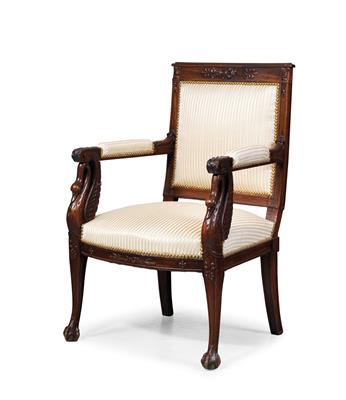 French Empire armchair, - Mobili e oggetti d'arte
