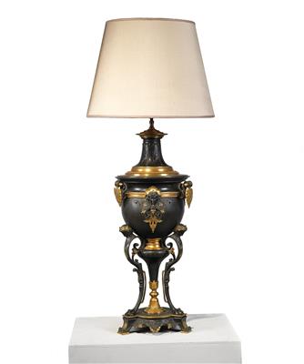 Historismus-Bronzelampe, - Antiquitäten und Möbel