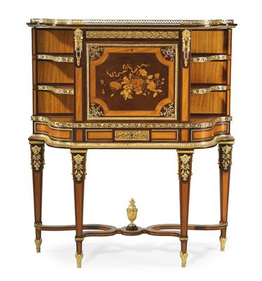 Splendid half height writing desk, - Furniture and works of art