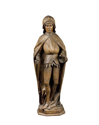 A Gothic Saint Florian, - Oggetti d'arte - Mobili, sculture, vetri e porcellane