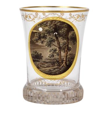 A Kothgasser beaker (“Ranftbecher”), - Starožitnosti - Nábytek, Sochařská díla, Sklo a Porcelán