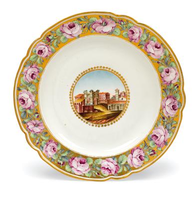 A Russian dinner plate as a dowry service for Alexandra Pavlovna, - Works of Art - Furniture, Sculptures, Glass and Porcelain