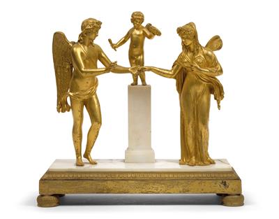 Cupid and Psyche, - Works of Art - Furniture, Sculptures, Glass and Porcelain