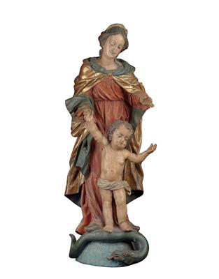 Madonna and child, - Works of Art - Furniture, Sculptures, Glass and Porcelain