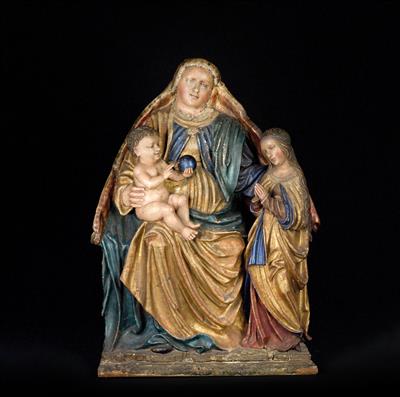 Madonna and Child with Saint Anne, - Works of Art - Furniture, Sculptures, Glass and Porcelain