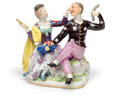 “Harlequin and Columbine” - Furniture, Porcelain, Sculpture and Works of Art