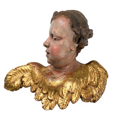 A Baroque Angel’s Head, - Furniture, Porcelain, Sculpture and Works of Art