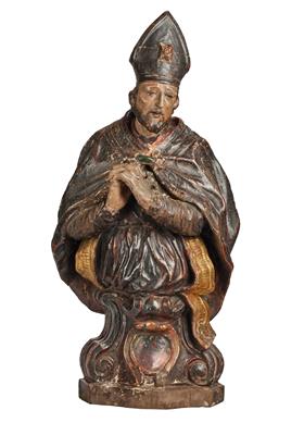 A Baroque Bust of a Bishop, - Furniture, Porcelain, Sculpture and Works of Art