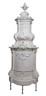 A Baroque-Style Tiled Stove, - Starožitnosti