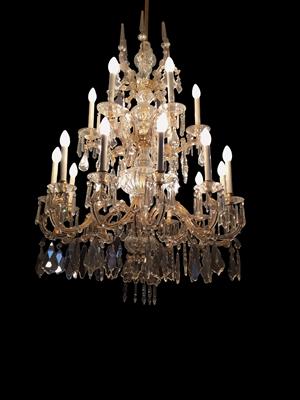 A Chandelier by Lobmeyr, - Furniture, Porcelain, Sculpture and Works of Art