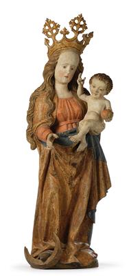 A Gothic Madonna and Child, - Furniture, Porcelain, Sculpture and Works of Art