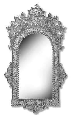 A Magnificent Artistic Mirror in Venetian Style, - Starožitnosti