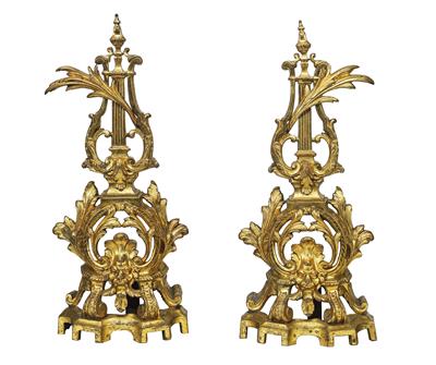 A Pair of Andirons, - Mobili e Antiquariato