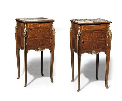 A Pair of Bedside Tables, - Furniture, Porcelain, Sculpture and Works of Art