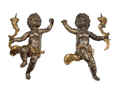 A Pair of Rococo Angels, - Mobili e Antiquariato