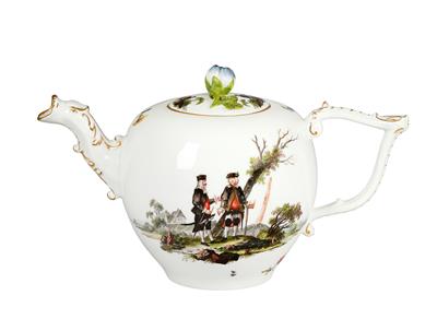 A Teapot with Cover and 6 Miners, - Starožitnosti