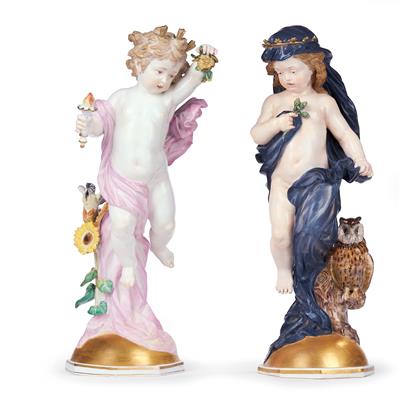 Allegories of “Day” and “Night”, - Furniture, Porcelain, Sculpture and Works of Art