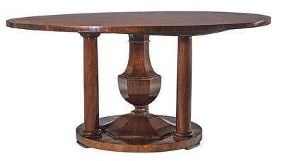 An Unusually Large, Round Biedermeier Table, - Furniture, Porcelain, Sculpture and Works of Art