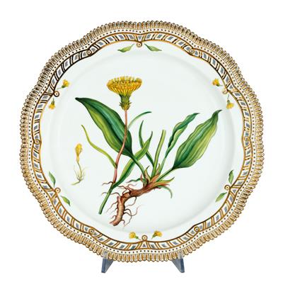 Flora Danica Plate “Scorzonera humilis L.”, - Furniture, Porcelain, Sculpture and Works of Art