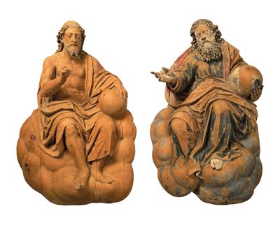 God the Father and Son, - Furniture, Porcelain, Sculpture and Works of Art