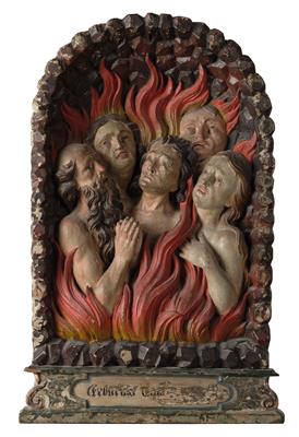 Arme Seelen im Fegefeuer, - Möbel und dekorative Kunst, Skulpturen und Antiquitäten, Glas und Porzellan