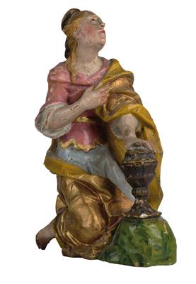 Werkstatt Johann Peter Schwanthaler d.Ä. (1720 - 1795), Maria Magdalena, - Möbel und dekorative Kunst, Skulpturen und Antiquitäten, Glas und Porzellan
