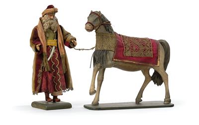 Araber mit Pferd, - Asiatika, Antiquitäten & Möbel