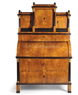 A Biedermeier Cabinet on Desk, - Antiquariato e mobili